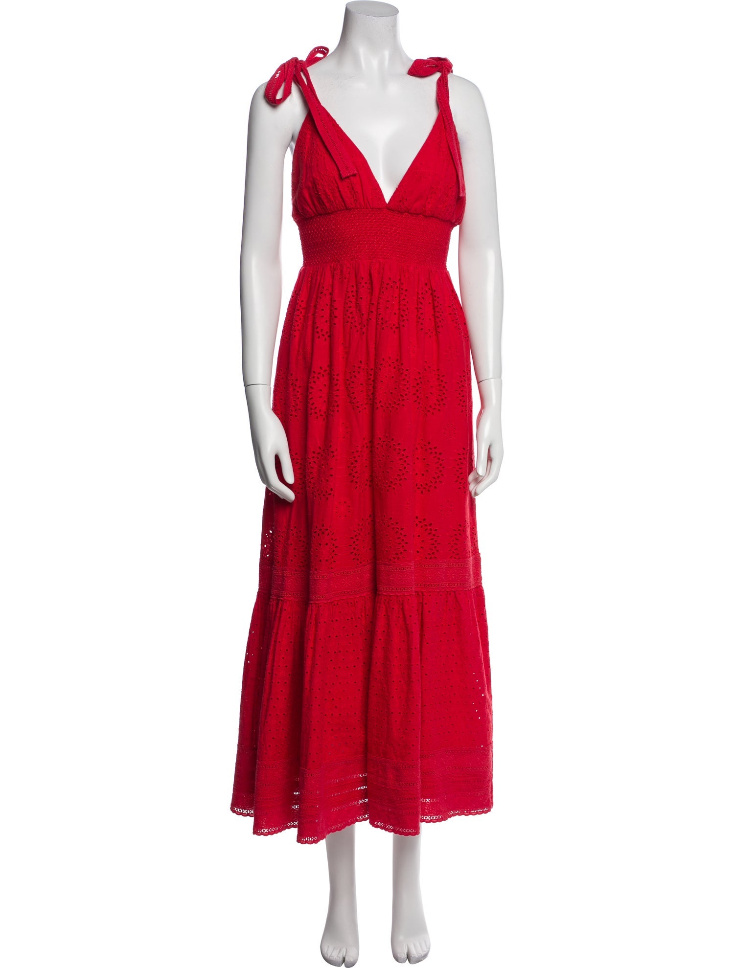 Alice + Olivia V-Neck Midi Length Dress